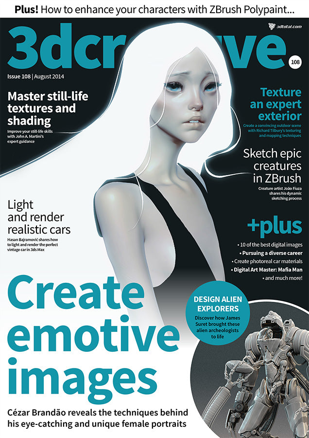 3DCreative: Issue 108 - August 2014 (Download Only) – 3dtotal shop