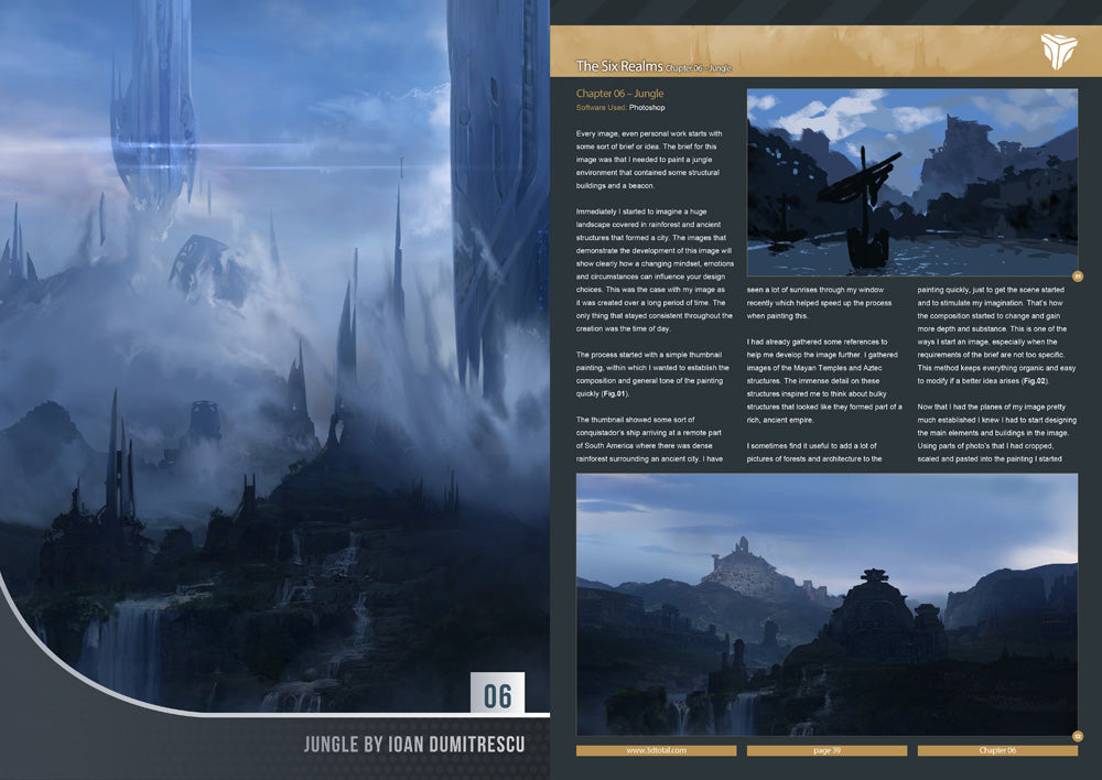 Learn to paint fantasy landscapes in Photoshop (Download Only)