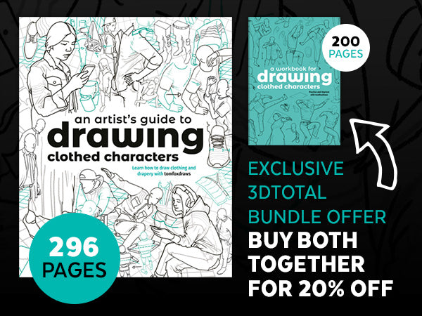 Save 20% buying both An Artist's Guide to Drawing Clothed Characters plus the Workbook