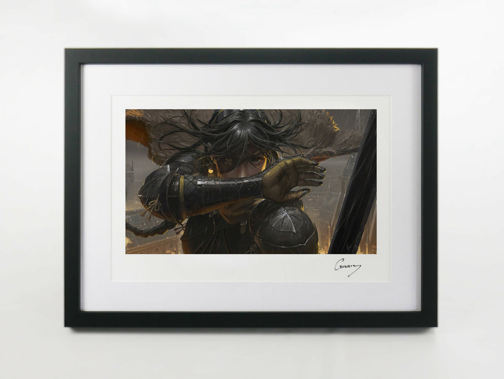 Framed Print and Book Signed by Guweiz