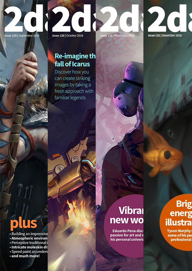 2DArtist Back Issues - 2016 (Download Only)