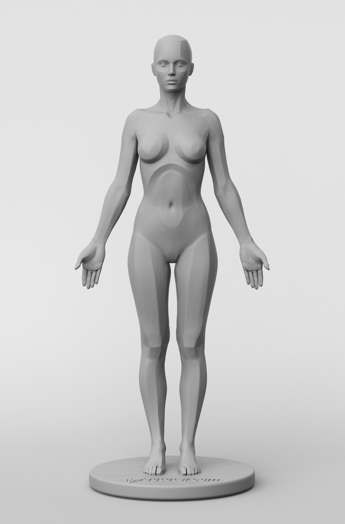 3d female figure