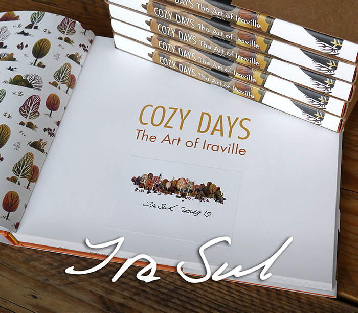 Cozy Days: The Art of Iraville - with signed bookplate