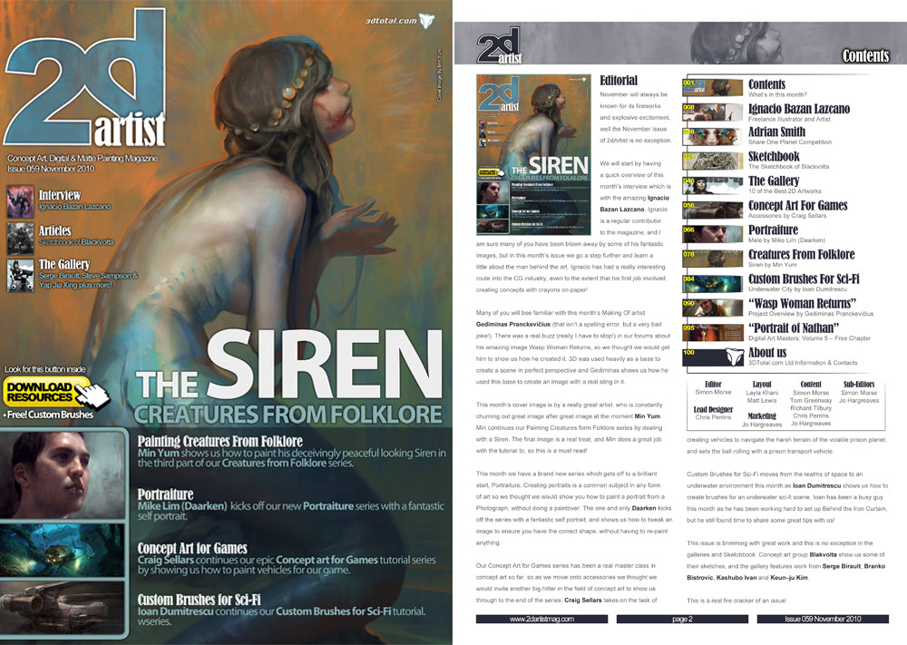 2DArtist: Issue 059 - November 2010 (Download Only)