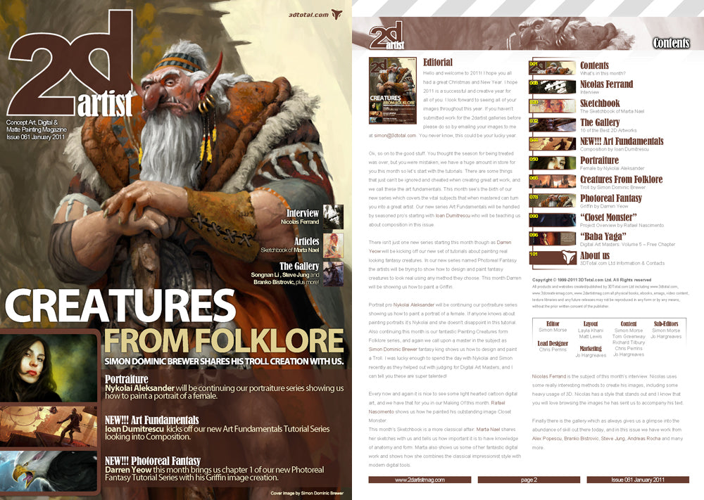 2DArtist: Issue 061 - January 2011 (Download Only)