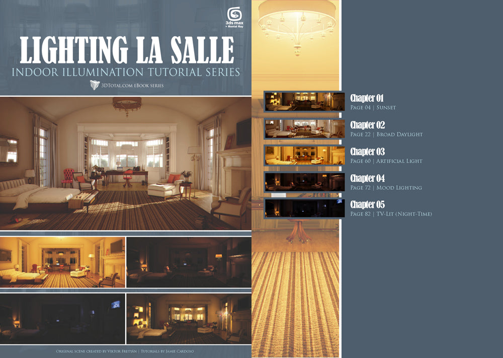 Lighting La Salle 3DSMax + Mental Ray (Download Only)