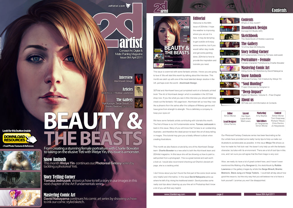 2DArtist: Issue 064 - April 2011 (Download Only)