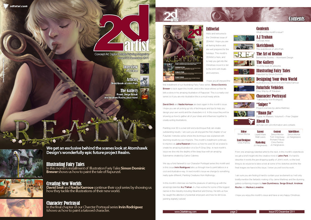 2DArtist: Issue 072 - December 2011 (Download Only)