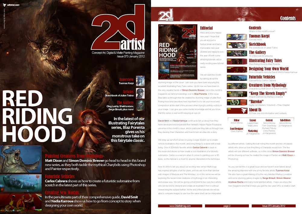 2DArtist: Issue 073 - January 2012 (Download Only)