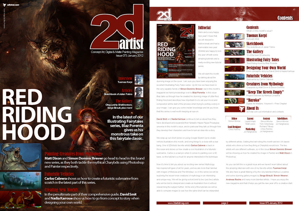 2DArtist: Issue 073 - January 2012 (Download Only)