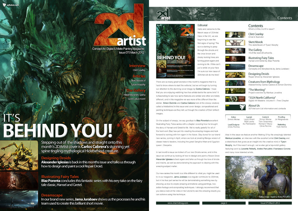2DArtist: Issue 075 - March 2012 (Download Only)
