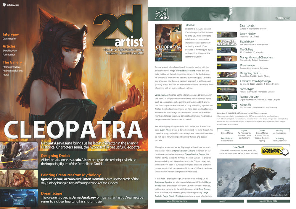 2DArtist: Issue 078 - June 2012 (Download Only)