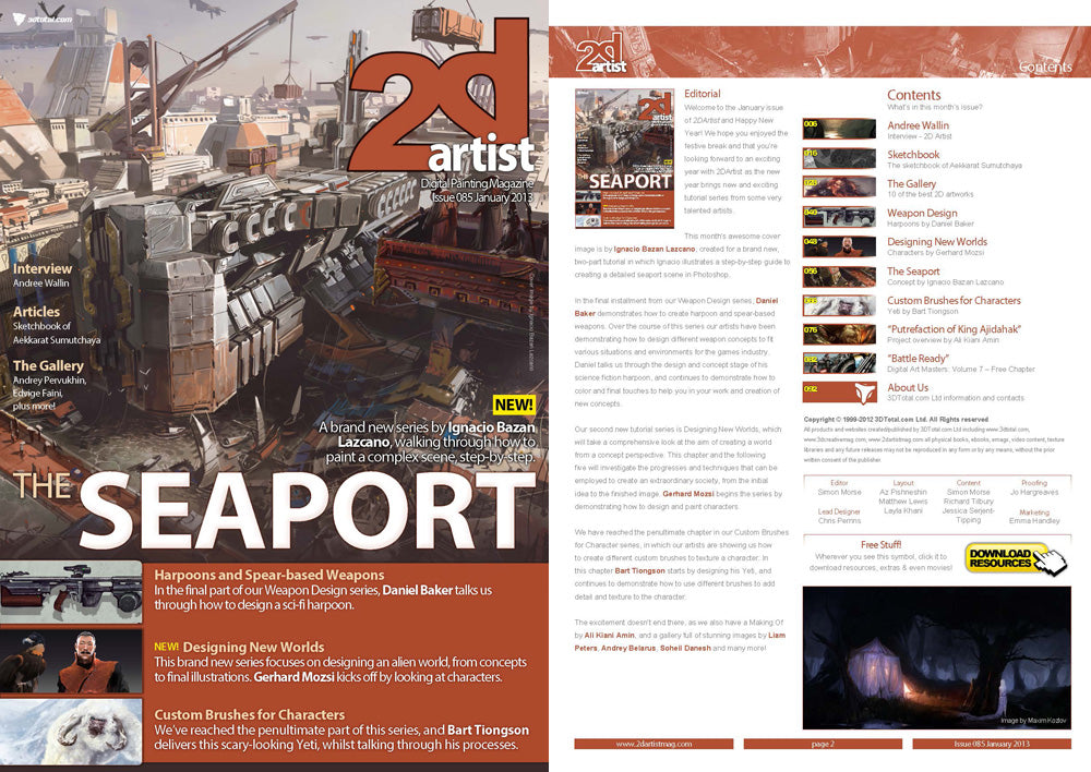 2DArtist: Issue 085 - January 2013 (Download Only)