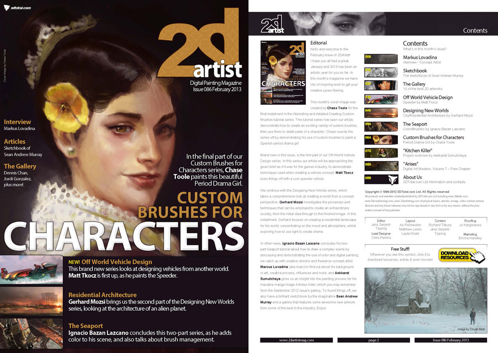 2DArtist: Issue 086 - February 2013 (Download Only)