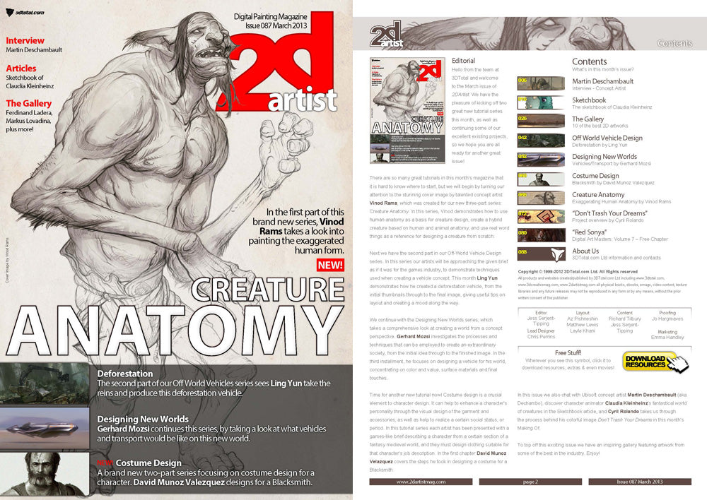2DArtist: Issue 087 - March 2013 (Download Only)