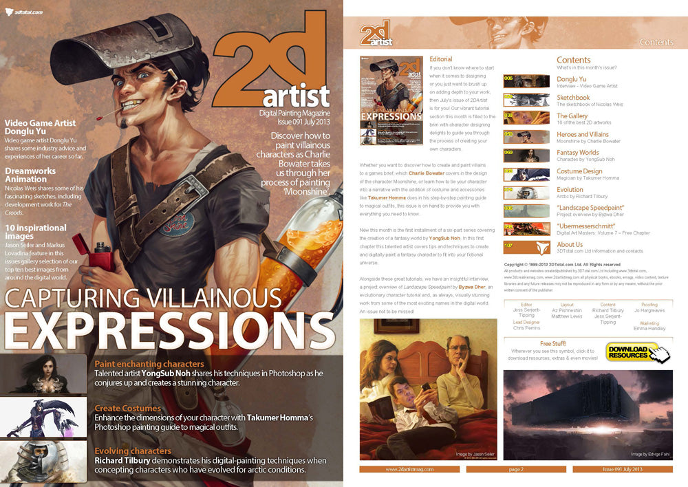 2DArtist: Issue 091 - July 2013 (Download Only)