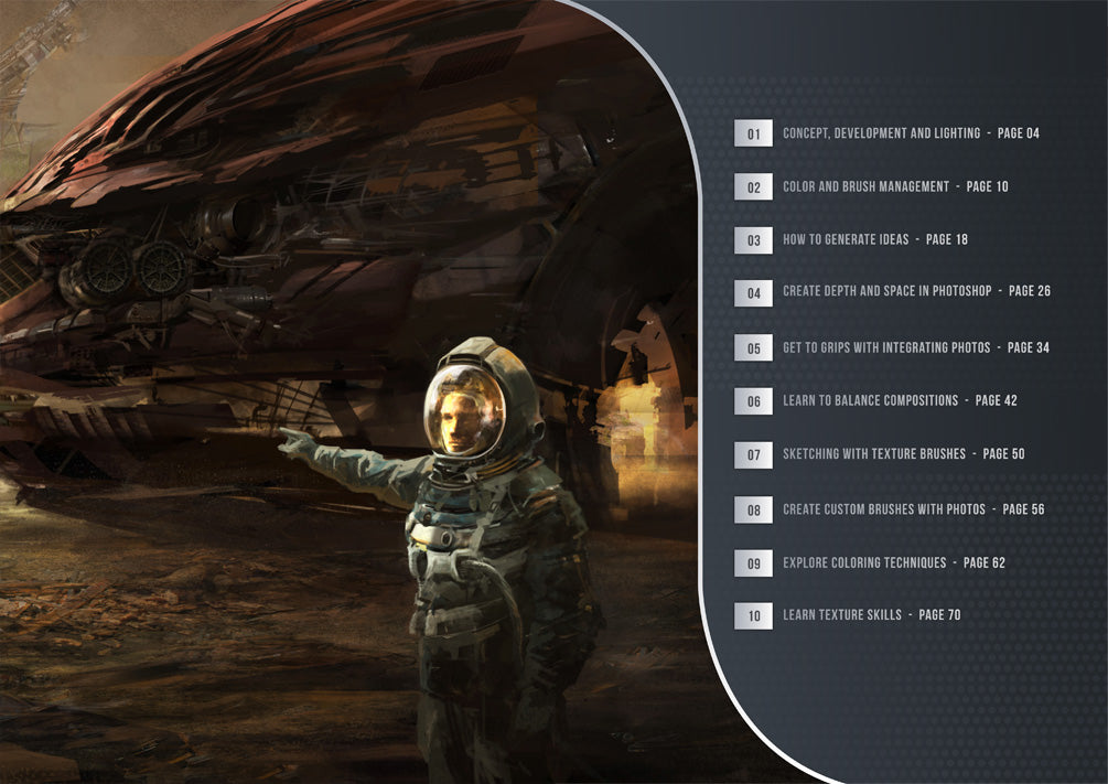 Step-by-step Photoshop environments (Download Only)