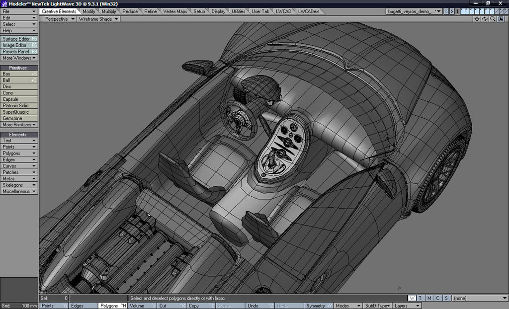 Bugatti Veyron - LightWave (Download Only)