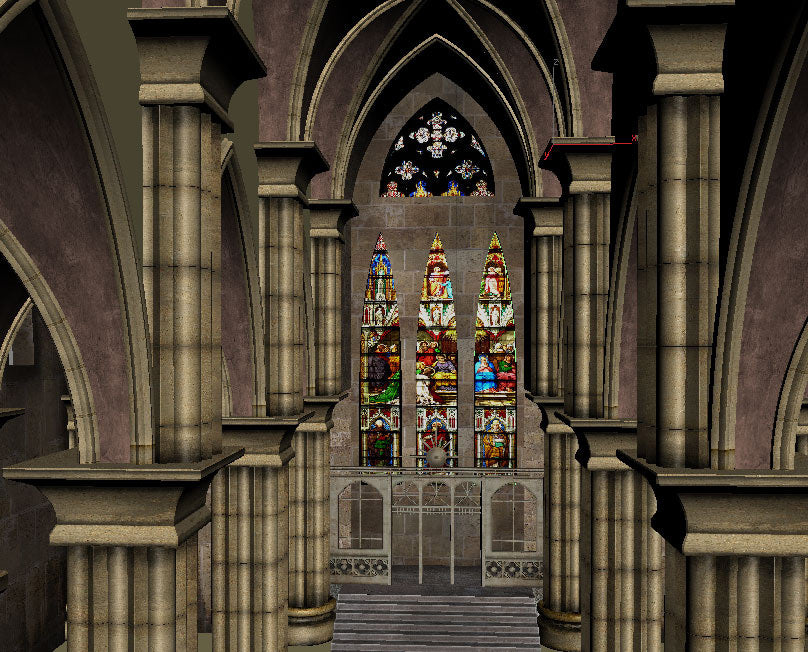 Gothic Church Interior Creation - 3ds Max (Download Only)