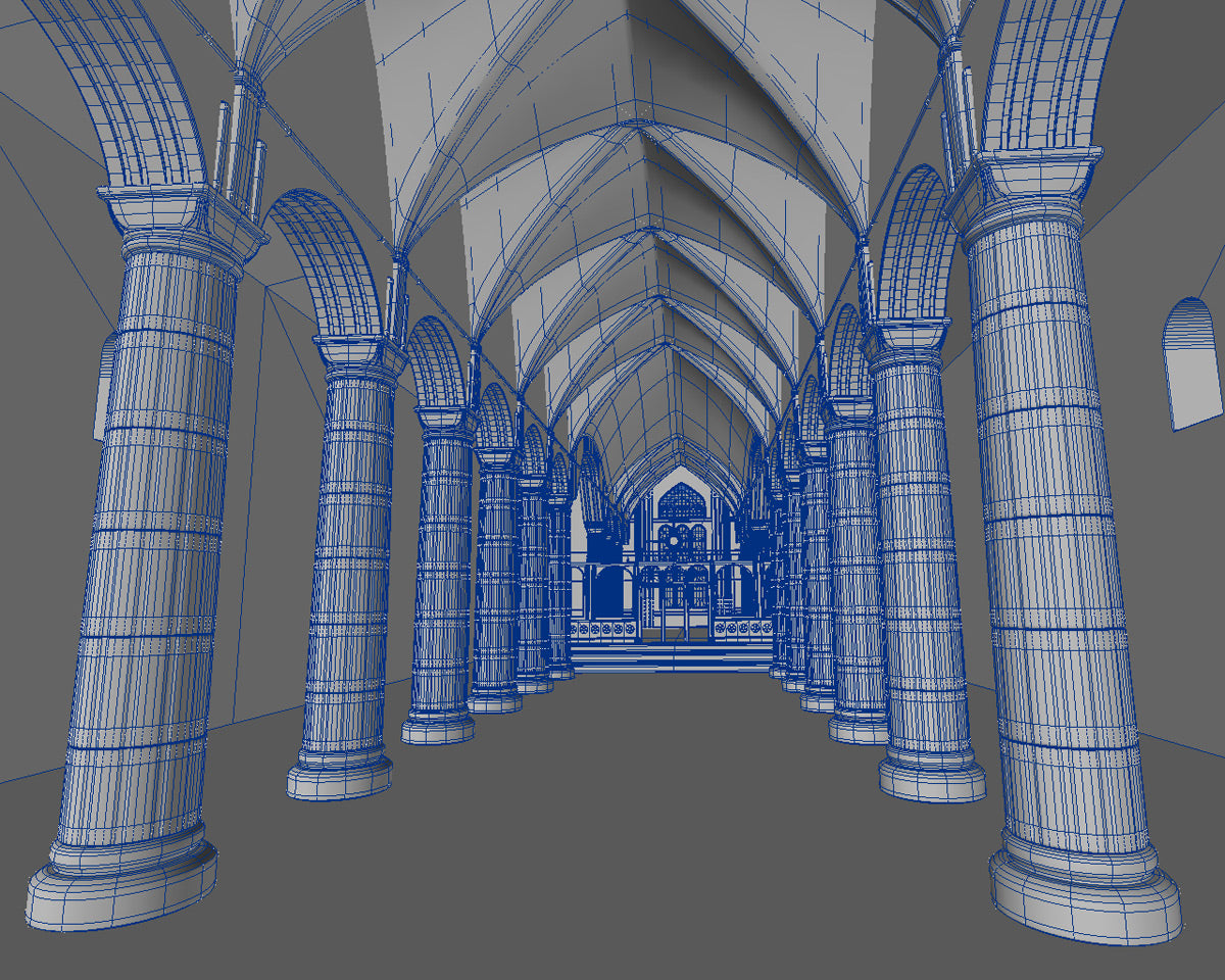 Gothic Church Interior Creation - LightWave (Download Only)