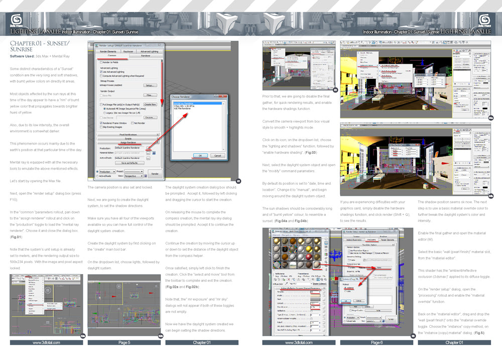 Lighting La Salle 3DSMax + Mental Ray (Download Only)
