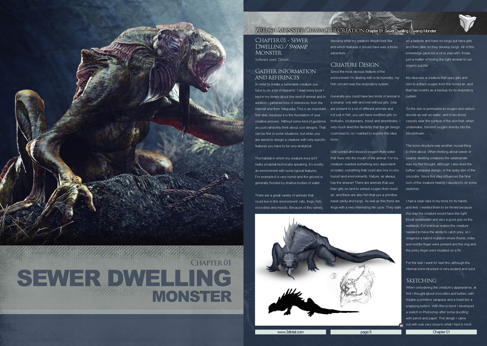 5e sewer monsters 3DTotal's ZBrush Monsters (Download Only)