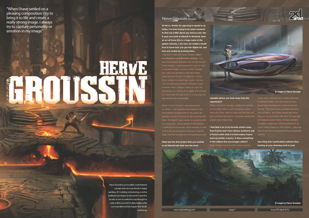 2DArtist: Issue 076 - April 2012 (Download Only)