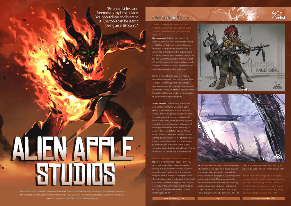 2DArtist: Issue 083 - November 2012 (Download Only)