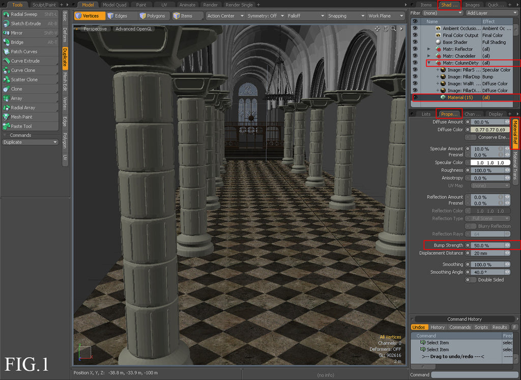 Gothic Church Interior Creation - modo (Download Only)