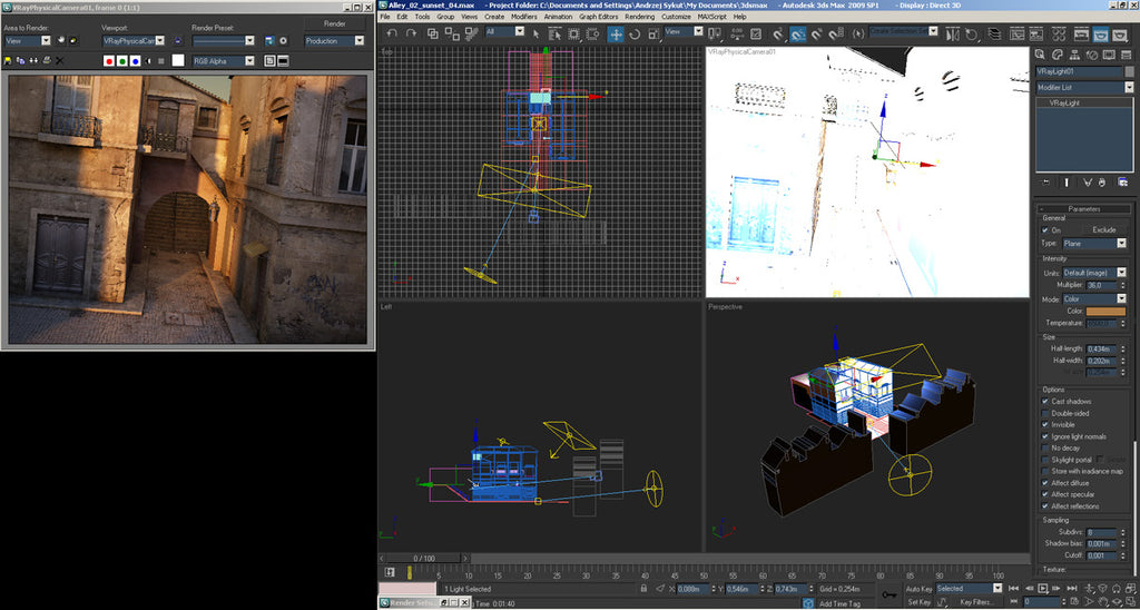 Lighting La Ruelle - 3ds Max + V-Ray (Download Only)