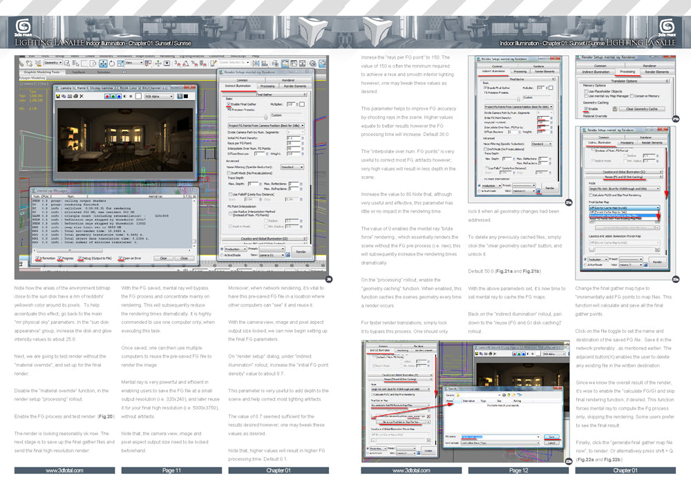 Lighting La Salle 3DSMax + Mental Ray (Download Only)