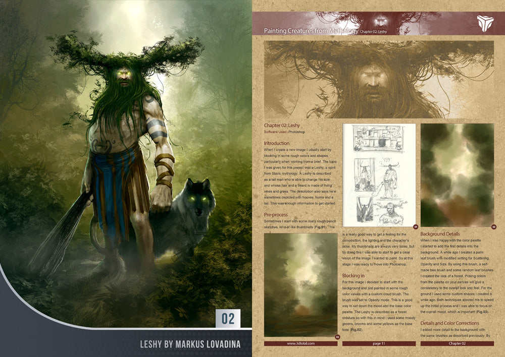 Painting Mythological Creatures in Photoshop (Download Only)