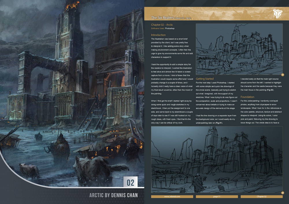 Learn to paint fantasy landscapes in Photoshop (Download Only)