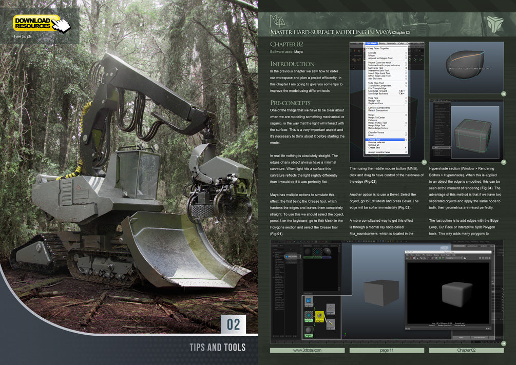 Master hard-surface modeling in Maya (Download Only)
