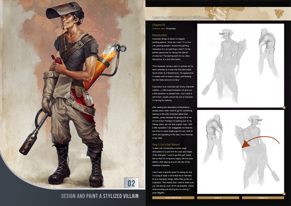 Learn to paint heroes and villains (Download Only)