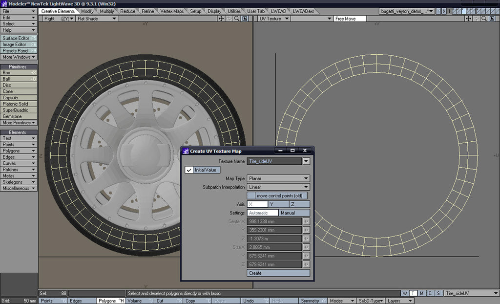 Bugatti Veyron - LightWave (Download Only)