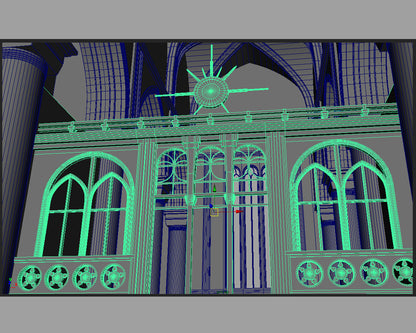 Gothic Church Interior Creation - Maya (Download Only)