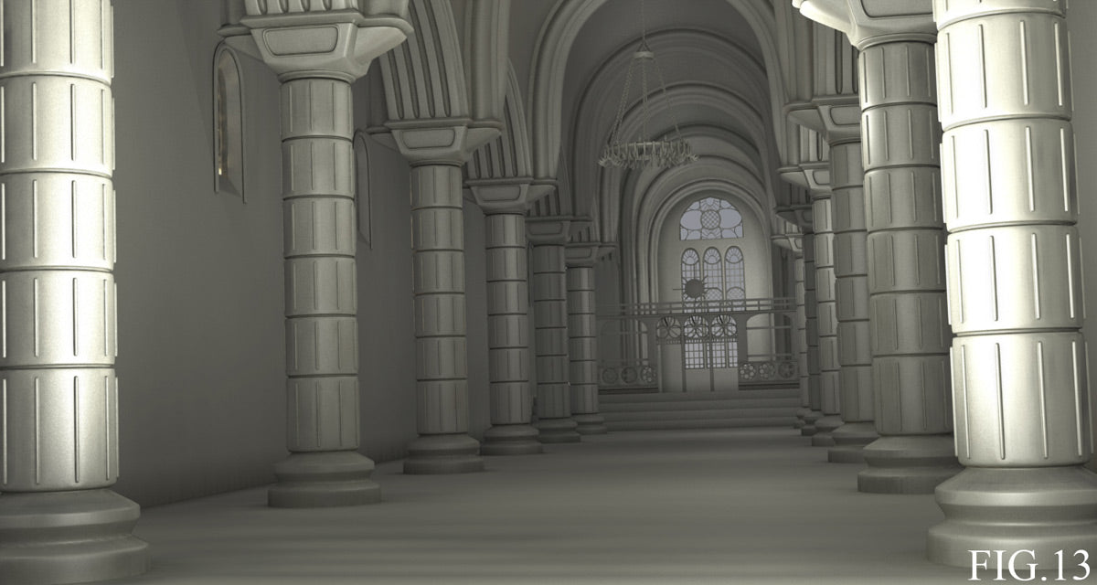 Gothic Church Interior Creation - modo (Download Only)