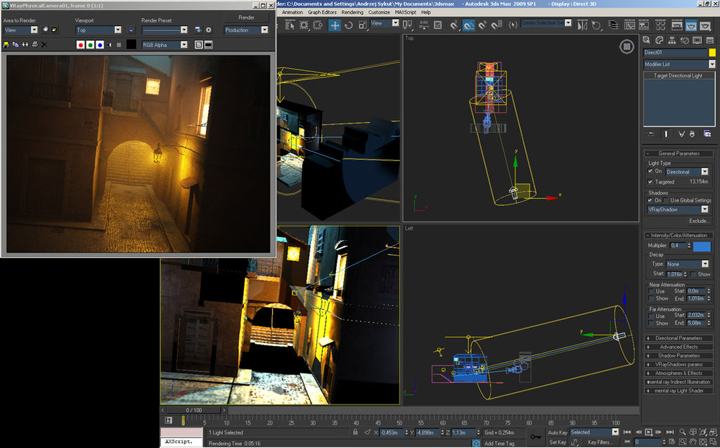 Lighting La Ruelle - 3ds Max + V-Ray (Download Only)