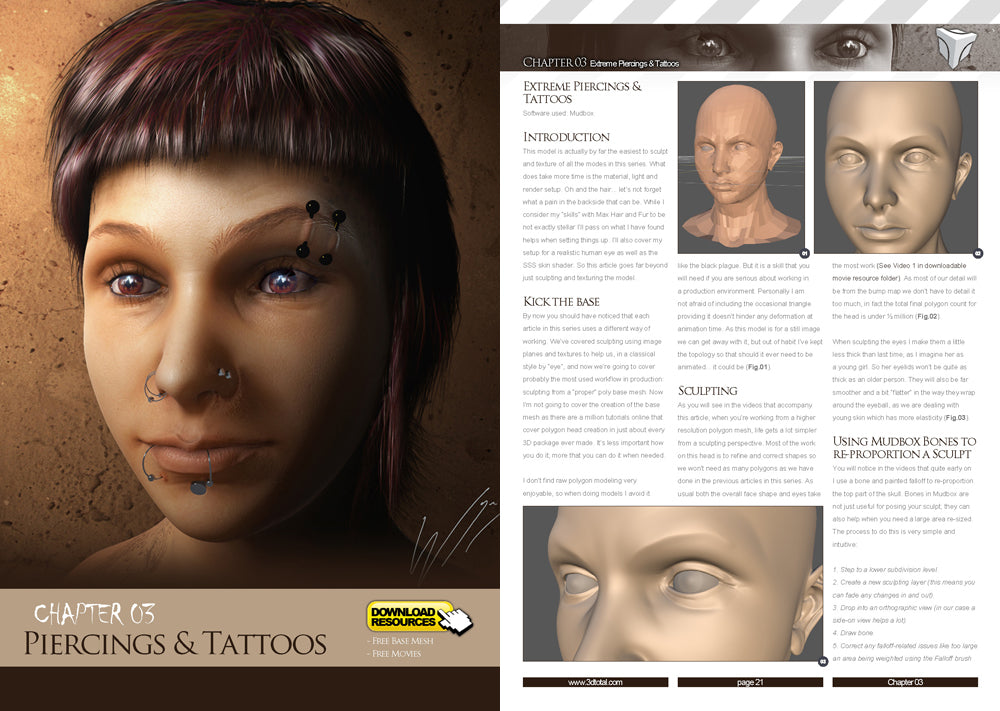 Wayne Robson's Mudbox Character Creations (Download Only)