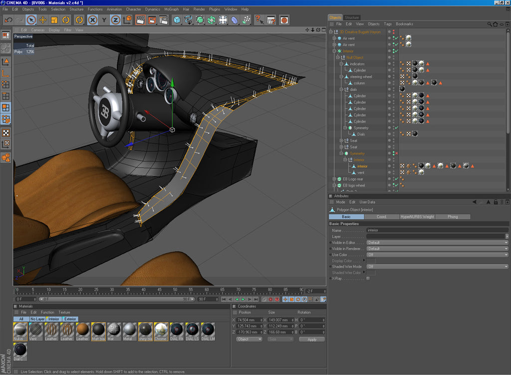 Bugatti Veyron - Cinema 4D (Download Only)