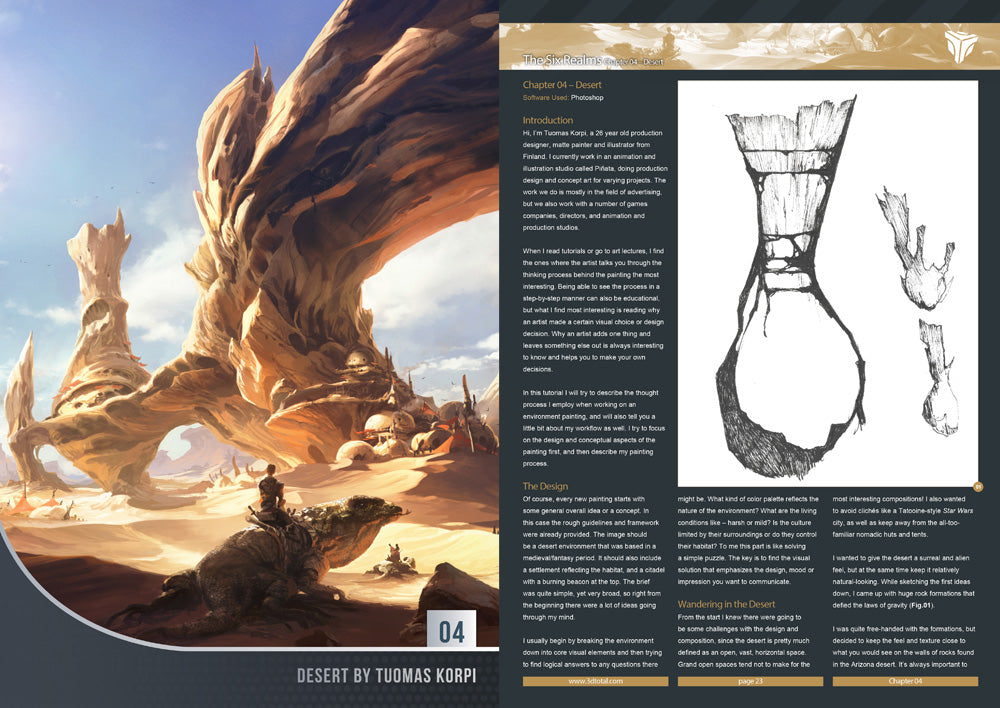 Learn to paint fantasy landscapes in Photoshop (Download Only)