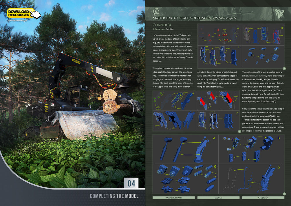 Master hard-surface modeling in 3ds Max (Download Only)