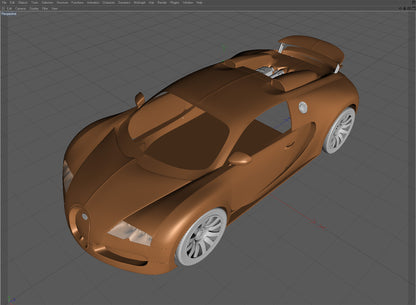 Bugatti Veyron - Cinema 4D (Download Only)