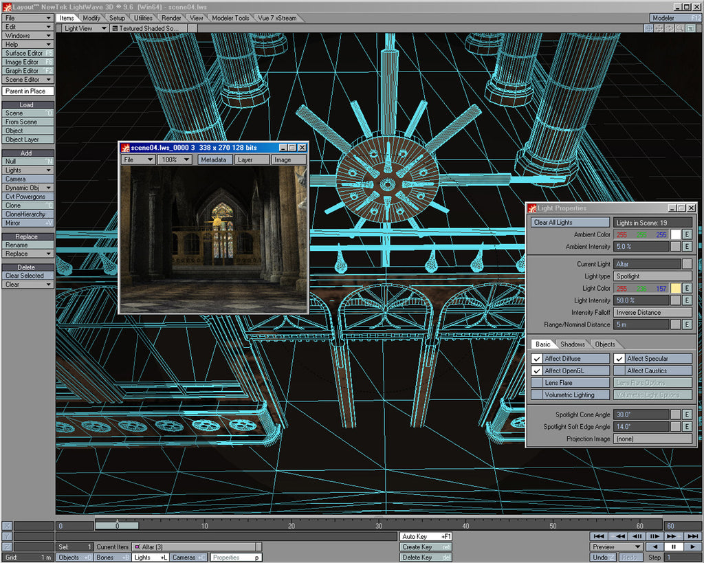 Gothic Church Interior Creation - LightWave (Download Only)