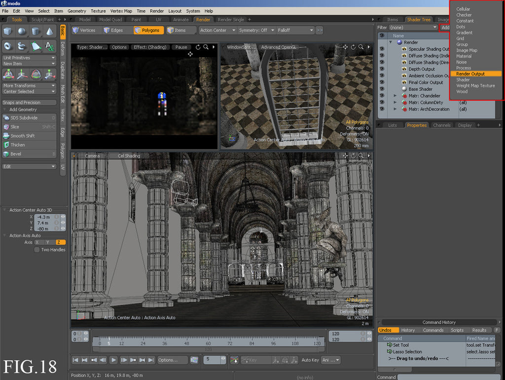 Gothic Church Interior Creation - modo (Download Only)