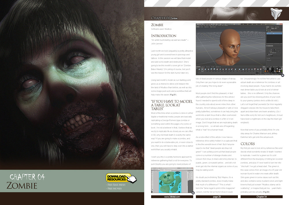 Wayne Robson's Mudbox Character Creations (Download Only)