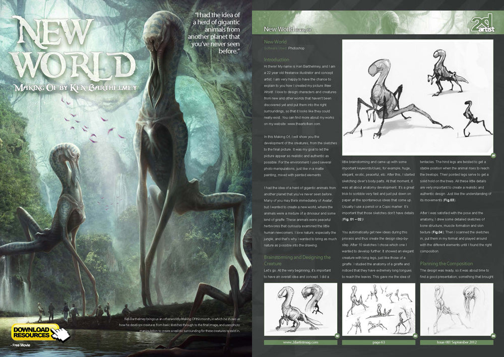 2DArtist: Issue 081 - September 2012 (Download Only)