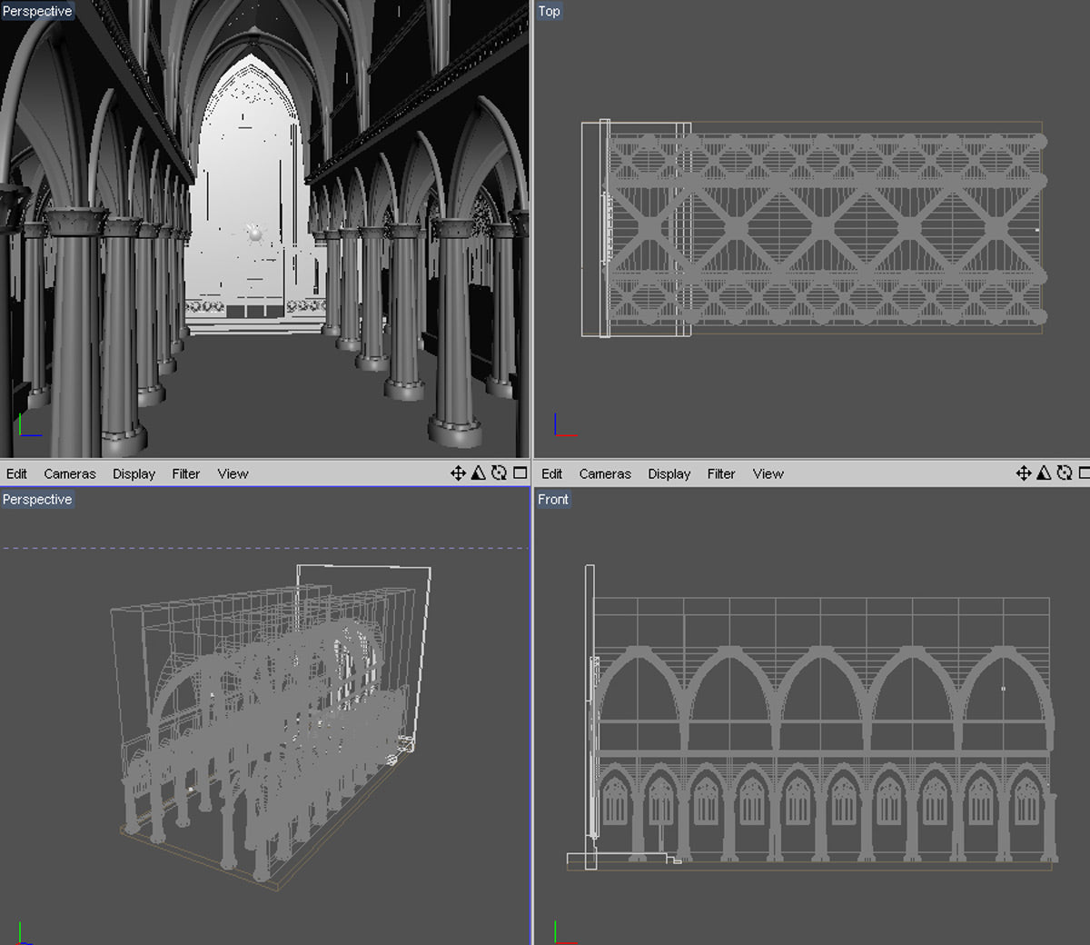 Gothic Church Interior Creation - Cinema 4D (Download Only)