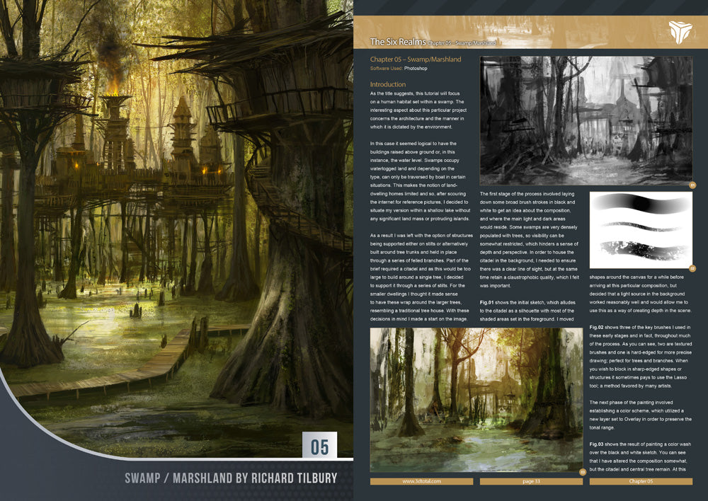 Learn to paint fantasy landscapes in Photoshop (Download Only)